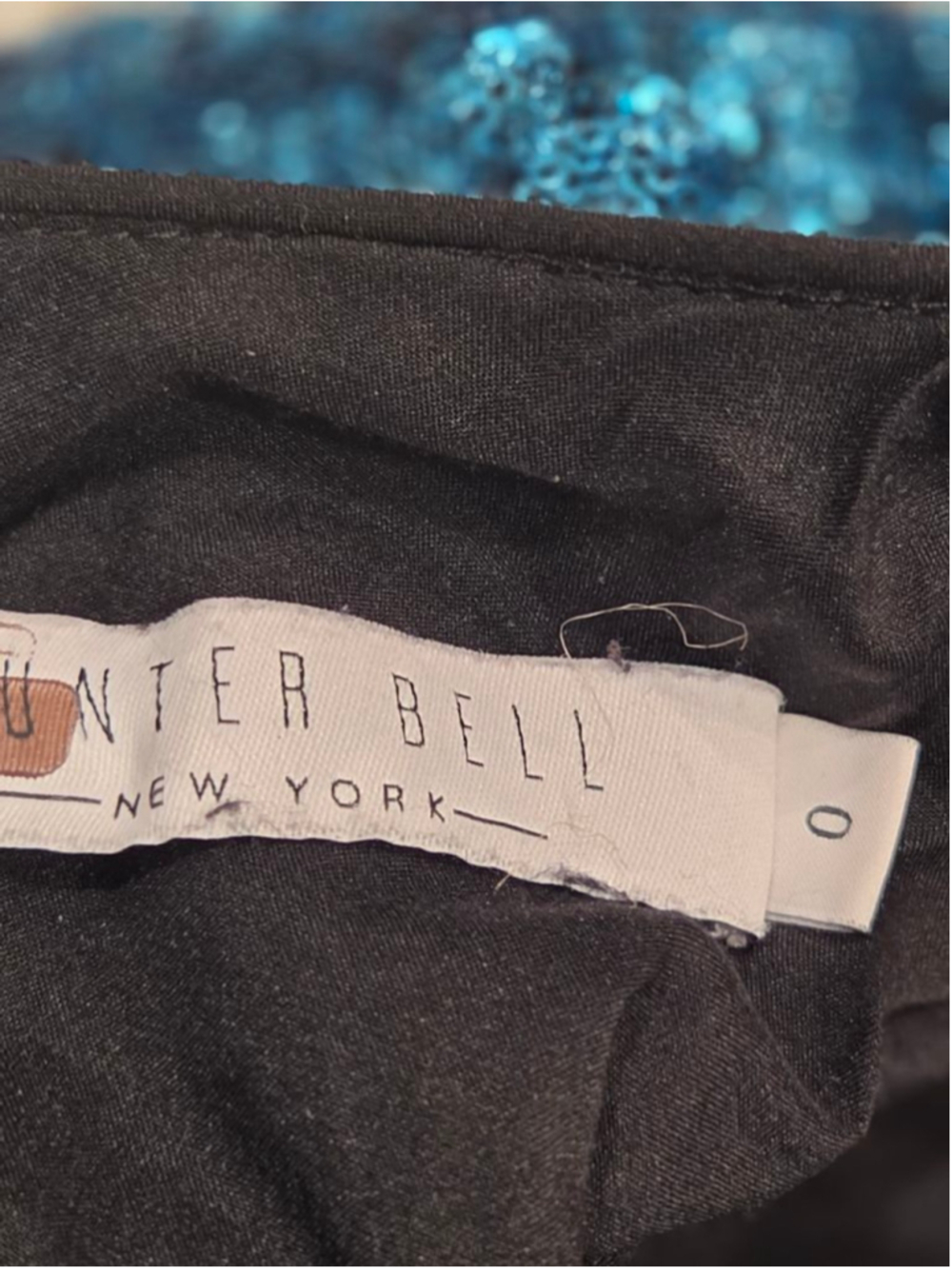 Women's Hunter Bell Teal Sequin Mini Dress Size 0 - Picture 8 of 10